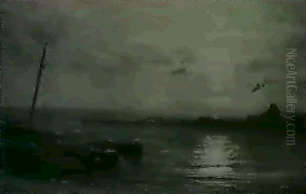 Ganty Bay, Sunrise Oil Painting by David Farquharson