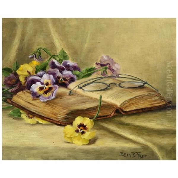 Still Life With Flowers Oil Painting by Ellen Francis Burpee Farr