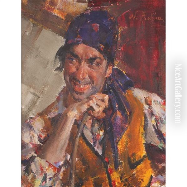 Antonio Triana As A Gypsy Oil Painting by Nicolai Ivanovich Fechin