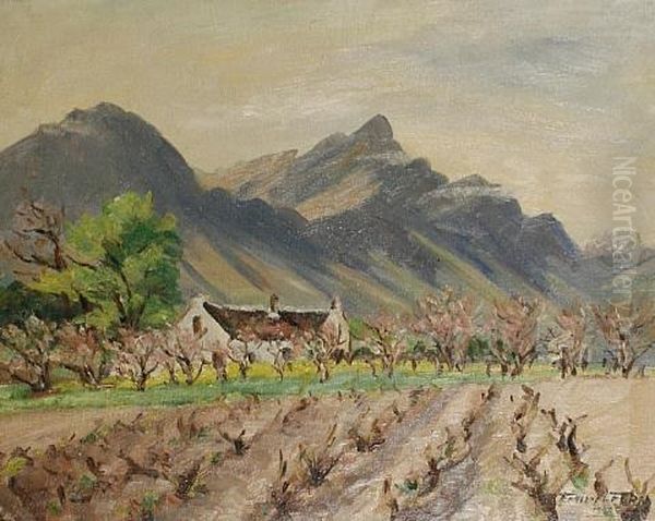 Witleg Farm, Tulback Oil Painting by Emily Isabelle Fern