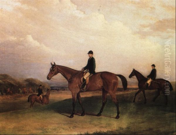 Jockey On A Chesnut Hunter Oil Painting by John Ferneley Jr.