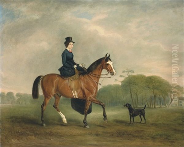 Mrs. Felicia Elizabeth Welby Oil Painting by John E. Ferneley