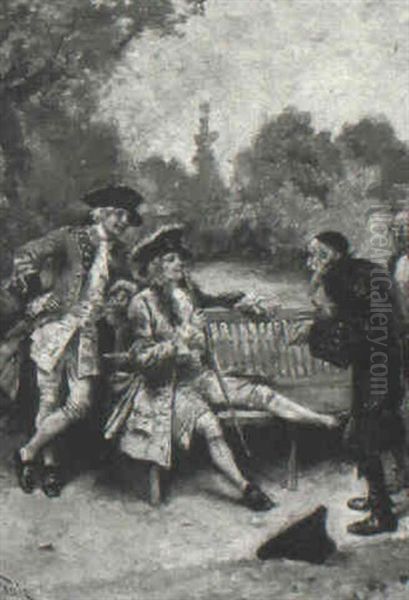 Conversation In The Park Oil Painting by Jean Leon Gerome Ferris