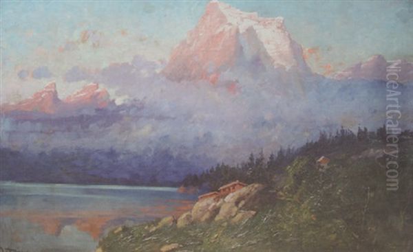 Going To The Sun Mountain Oil Painting by John Fery