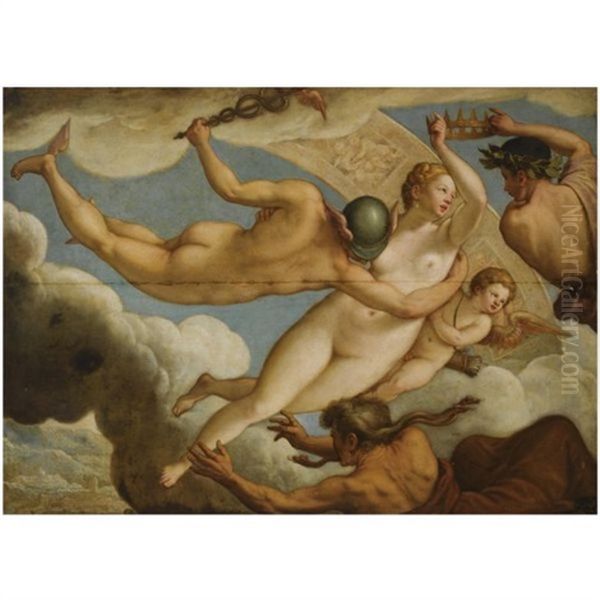 The Ascension Of Virtue Oil Painting by Paolo Fiammingo