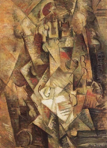Zena (woman) Oil Painting by Emil Filla