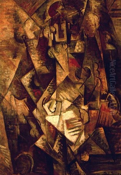 Zena Oil Painting by Emil Filla