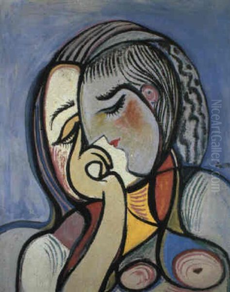 Jeune Fille Pensive Oil Painting by Emil Filla