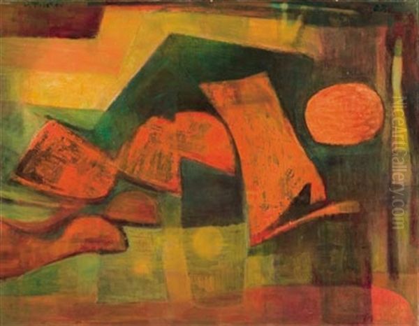 Liegende Figur Oil Painting by Oskar Fischer