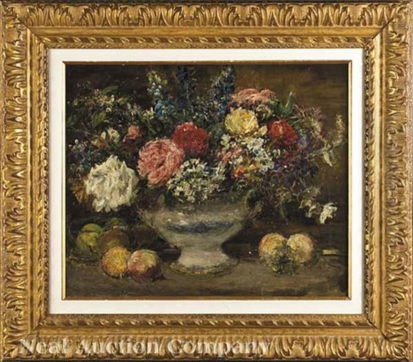 Still Life With Flowers Oil Painting by Mark Fisher