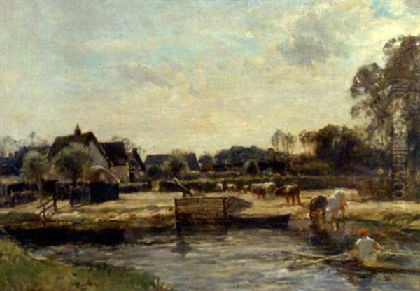 On The Cam Oil Painting by Mark William Fisher