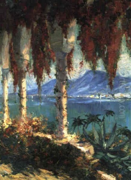 Cap Ferrat, Cote D'azur Oil Painting by Gustave Flasschoen