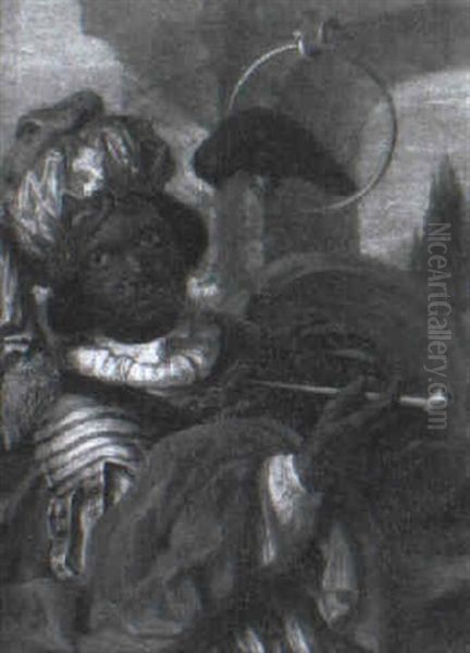 A Moor With A Pipe And A Parrot Oil Painting by Govaert Flinck Cleve