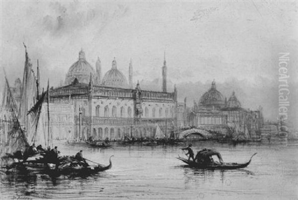 Ducal Palace, Venice Oil Painting by John Henry Foley