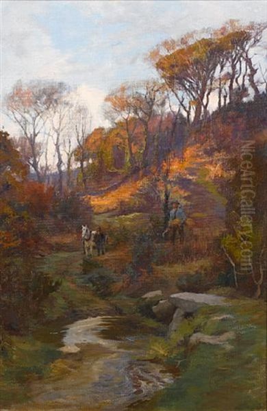 The Path To The Village Oil Painting by Elizabeth Adela Forbes