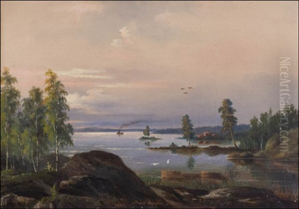 Saaristomaisema Oil Painting by Lennart Forsten