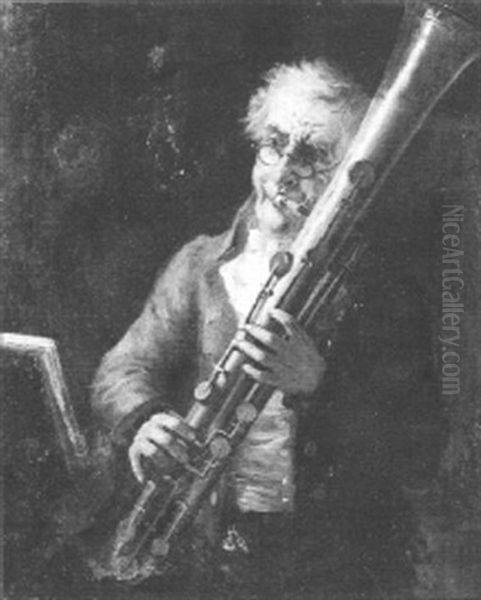 A Bass Note Oil Painting by George Fox