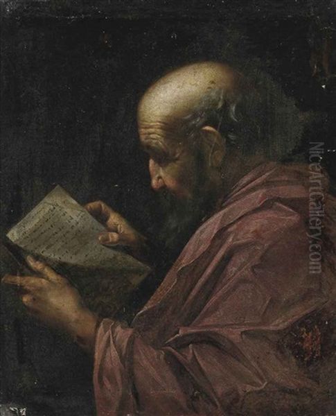 An Apostle Oil Painting by Francesco Francanzano