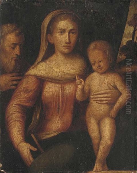 The Holy Family Oil Painting by Giacomo Francia