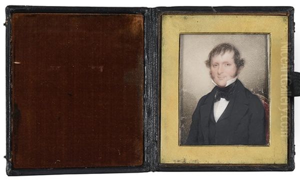 Charleston Miniature Of Samuel Gaillard Barker Oil Painting by Charles Fraser