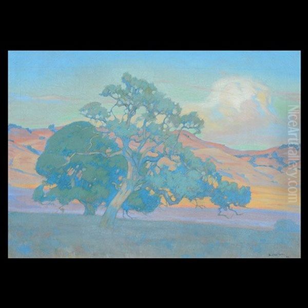 California Oaks, Late Afternoon Oil Painting by Douglass Fraser