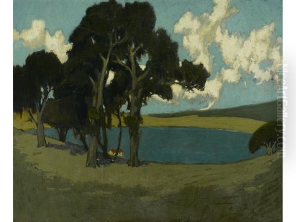 Blue Lagoon Oil Painting by Douglass Fraser