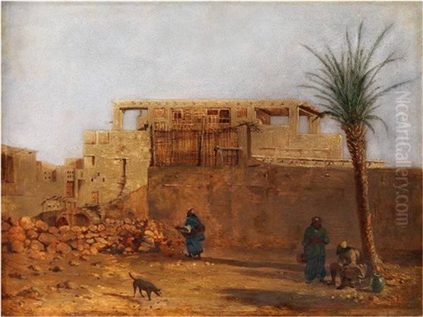 Orientalische Stadtansicht Oil Painting by Charles Theodore (Frere Bey) Frere