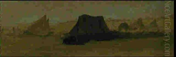 Le Simoun Oil Painting by Charles Theodore Frere