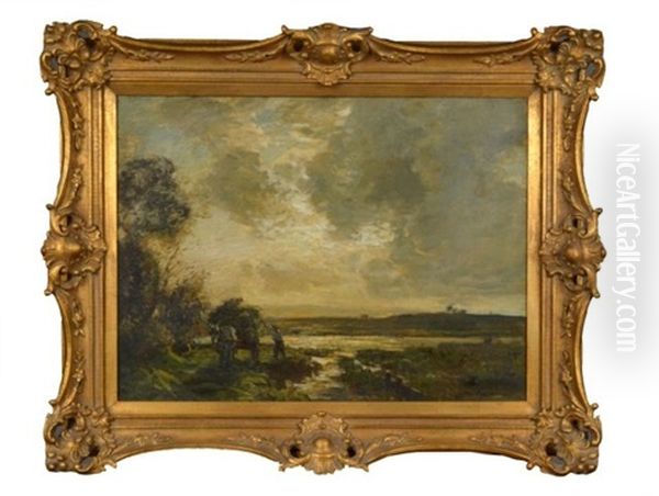 Untitled, Landscape Oil Painting by Arthur A. Friedenson