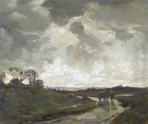 Herbstliche Landschaftspartie Oil Painting by Arthur A. Friedenson