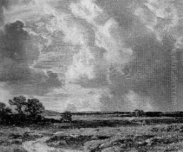 Windy Day, Dorset Oil Painting by Arthur A. Friedenson