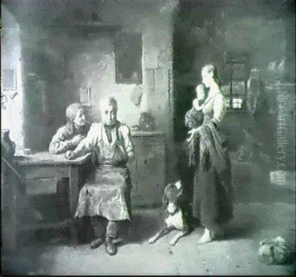 Words Of Reason Oil Painting by Friedrich V. Malheim Friedlaender