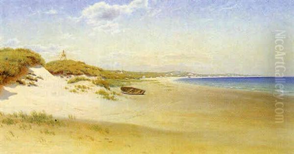 Ved Klitmoller. Sommerdag Oil Painting by Hans Gabriel Friis