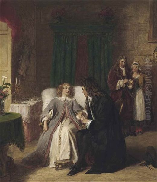 La Malade Imaginaire Oil Painting by William Powell Frith