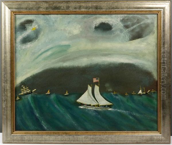 Sunset, Grand Banks Oil Painting by John Orne Johnson Frost