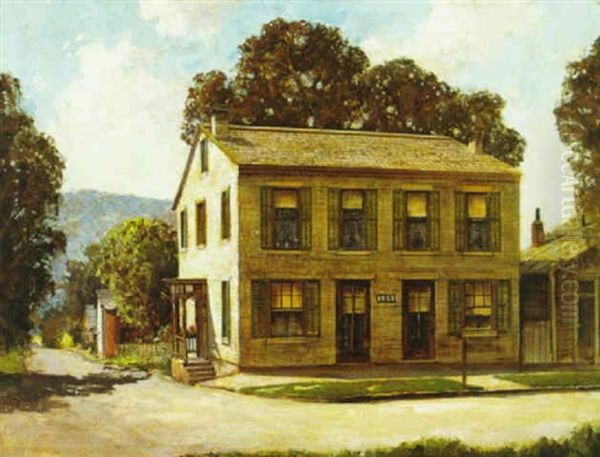 The Corner House Oil Painting by Fitch Burt Fulton