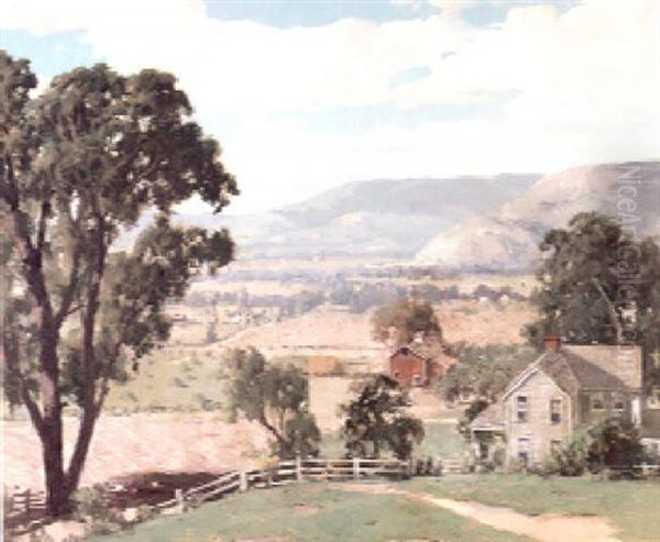 San Fernando Valley Oil Painting by Fitch Burt Fulton