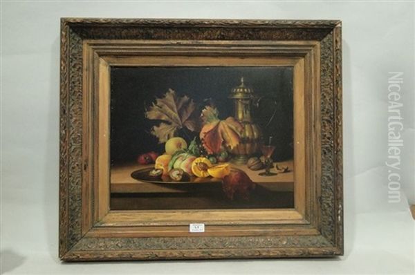 Nature Morte Oil Painting by Anton Funke