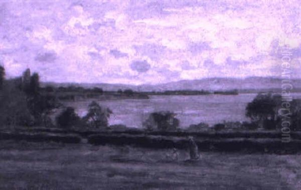 Genferseelandschaft Oil Painting by Francois Furet