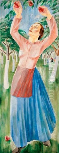 Almaszedo Oil Painting by Szabo Kalman Gaborjani