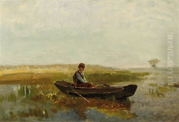 Visscher: Tegen De Avond Oil Painting by Paul Joseph Constantin Gabriel