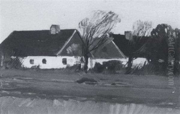 Skane, Suede Oil Painting by Clarence Alphonse Gagnon