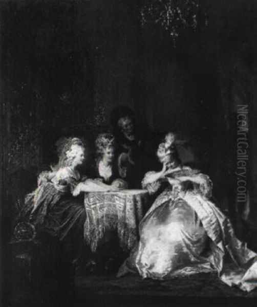 Herz Ist Trumpf! Oil Painting by Jakob Emanuel Gaisser