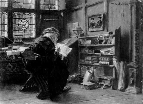 Der Gelehrte Oil Painting by Max Gaisser