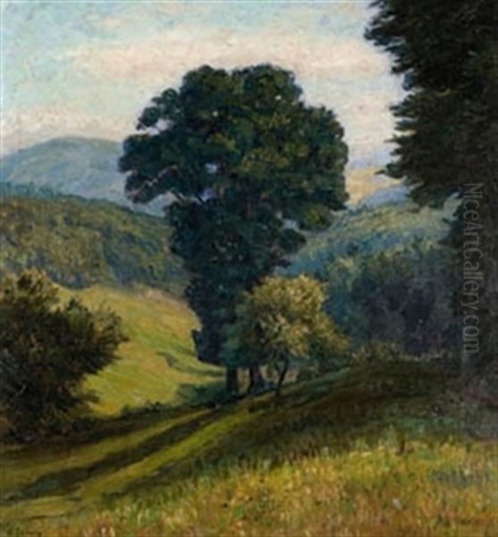 Paisaje Oil Painting by Enrique Galwey Y De Garcia