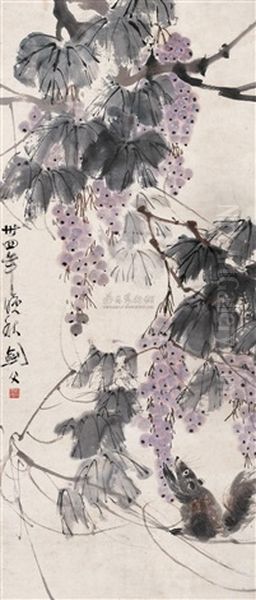 Untitled Oil Painting by  Gao Jianfu