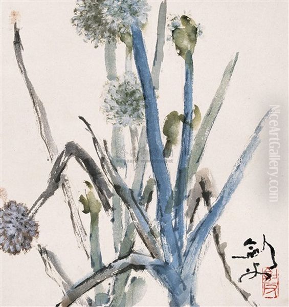 Untitled Oil Painting by  Gao Jianfu