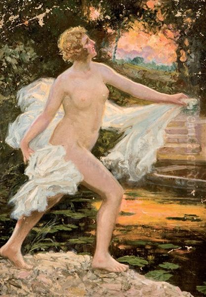 Alegria Oil Painting by Juan Jose Garate Y Clavero