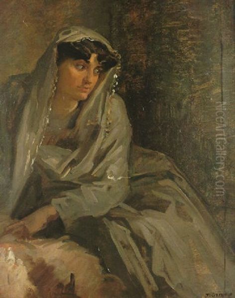 Sibila Oil Painting by Jose Garnelo Y Alda