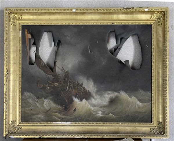 La Tempete Oil Painting by Ambroise Louis Garneray